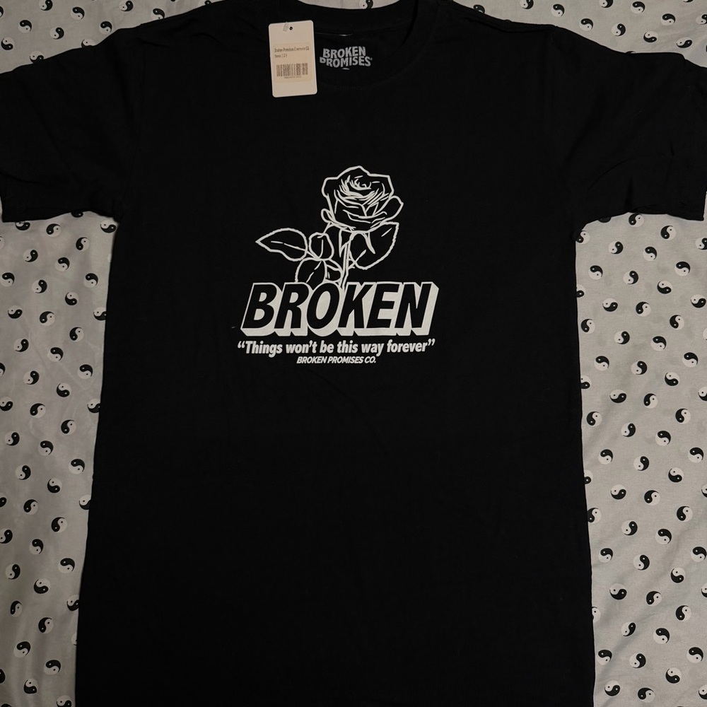 Broken Promises Black Graphic Tee